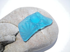 Sea Glass, Turquoise with a Vintage Pressed Pattern