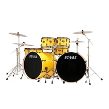 Tama Imperialstar 7pc Complete Double Bass Drum Set Electric Yellow