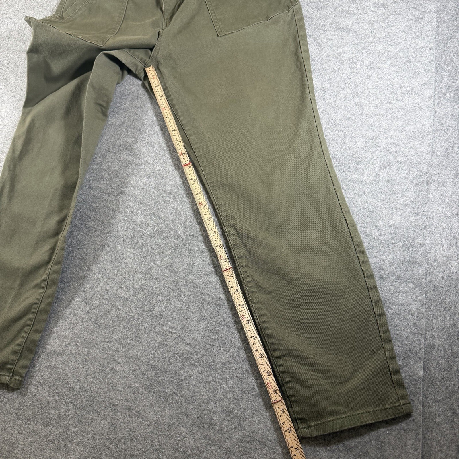 Banana Republic Utility Pants Womens 12 Olive Green Slim Stretch Casual Chino thumbnail 5