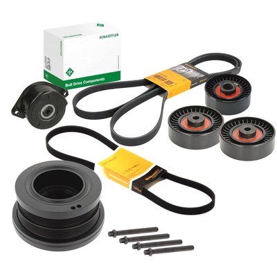 CONTI 5PK2060 5PK813 + Rollen Satz Riemenscheibe für BMW 3 E46 5 E39 3.0D M57