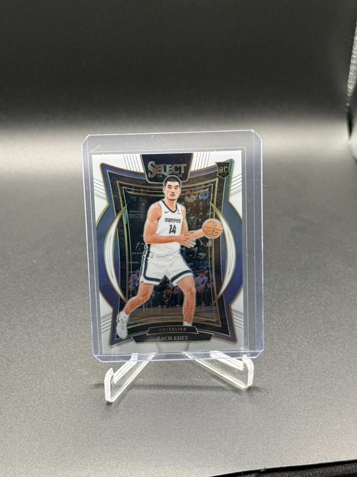 2024-25 Panini Select Concourse White Prizm /149 Zach Edey #98 Rookie RC