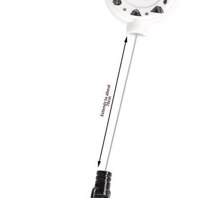 Tragbarer einziehbarer Schlüsselanhänger 70 cm dehnbar für Camping Wandern An