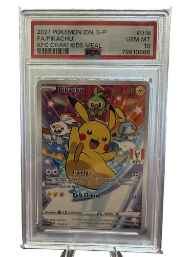 Pikachu KFC 2021 Promo 016/S-P PSA 10 Low pop