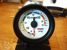 Omori 52mm Mechanical Vacuum Gauge White Led Excellent Japan