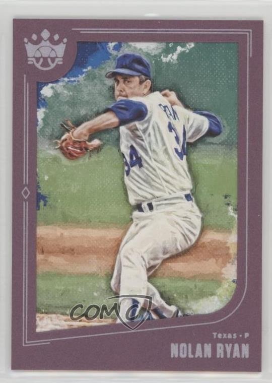 2019 Panini Diamond Kings Plum Framed Nolan Ryan (White Jersey) #33 HOF e8a