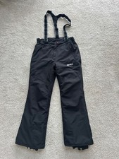 Nevica Black Ski Salopettes 10K Womens Size 12