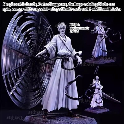 Bleach Ichigo Kurosaki Hollow Ichigo Action Figure White Hair 13.7