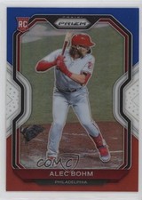2021 Panini Prizm Tier II Red White & Blue Prizm Alec Bohm #140 0o1