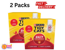 Purina Tidy Cats 24/7 Performance Non-Clumping Litter, Odor Control, 30 lb 2pack 0.26 per pound