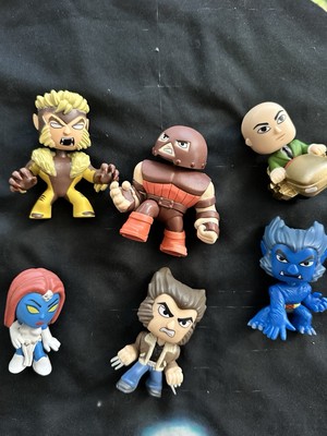 Marvel  X-Men Funko Mystery Mini Bobble Head Vinyl Figures Lot Of Six