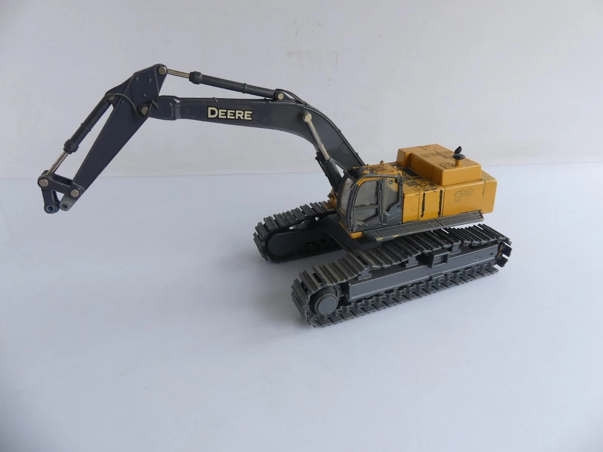 Lot De 2 Engins De Chantier Miniatures – Pelleteuse Et Skid Loader – Métal – Occasion