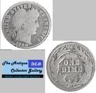 Antique 1900⌛US Philadelphia Mint Silver Barber Dime🪙Antique🪙