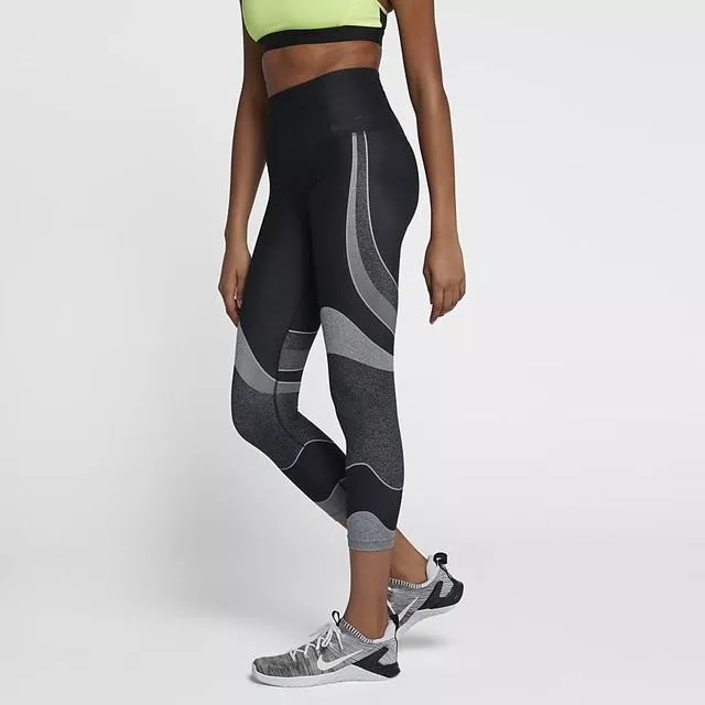 Nike Women's Power Pocket Lux High Rise Training Crops X/Small