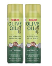 ORS Olive Oil Nourishing Sheen Spray infused with Coconut Oil 11.7 oz 2 Pack