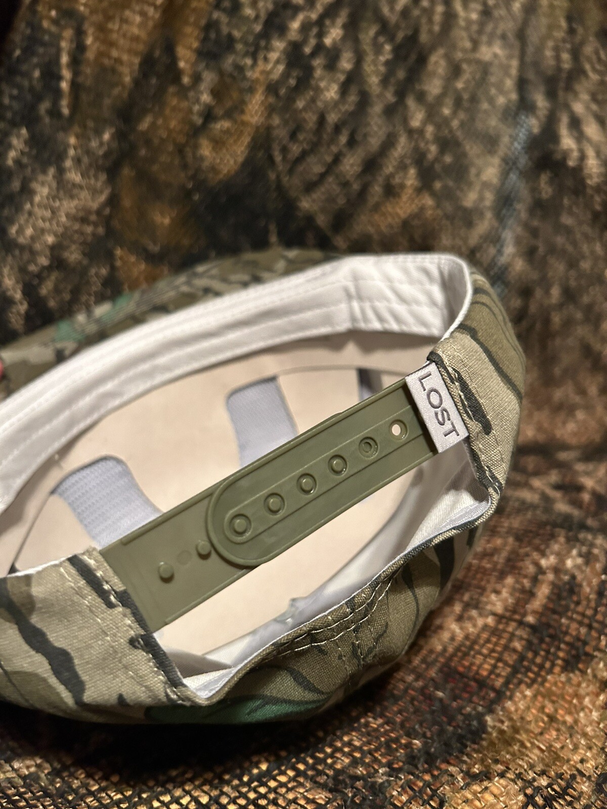 Red Man tournament Trail Mossy Oak Camo SnapBack Hat Bass Fishing