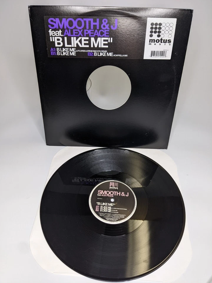 2004 Smooth & J - B Like Me Deep House Techno 12" Vinyl Motus Electronic L3 Foto 2 de 4