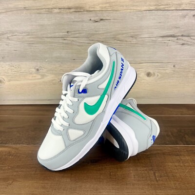 Nike Air Span 2 Mens Size 13 Wolf Grey Clear Emerald White AH8047 012