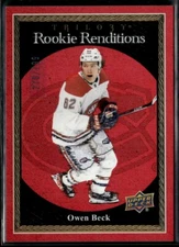 2023-24 UD Trilogy Rookie Renditions Red Owen Beck Rookie 270/799 #RR-1