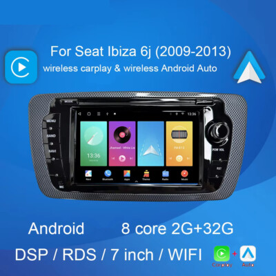 7'' Android Car Multimedia Radio GPS Navigation for Seat Ibiza 6j 09-13 Carplay