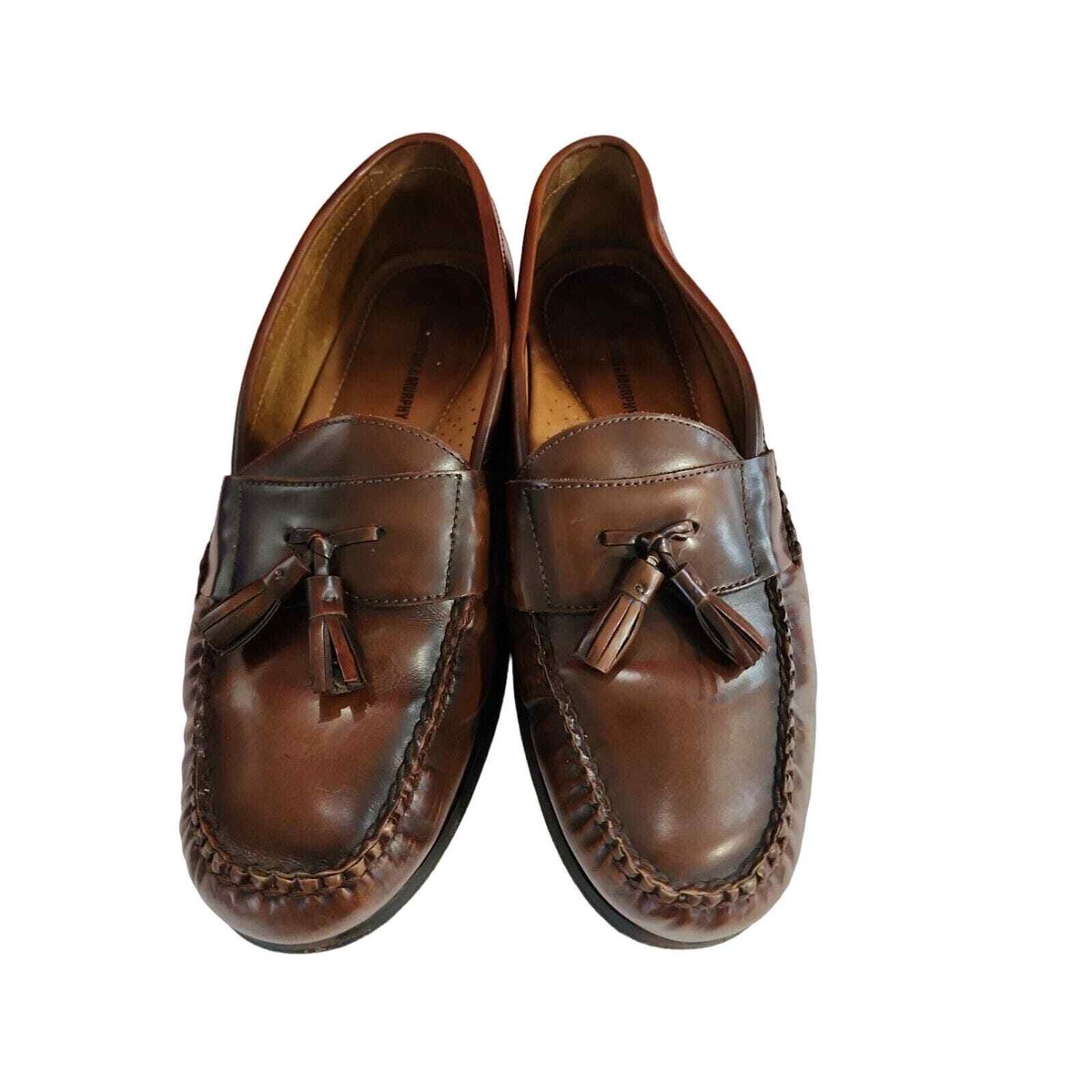 Johnston Murphy 15-1096 Brown Sheepskin Leather Tassel Moc