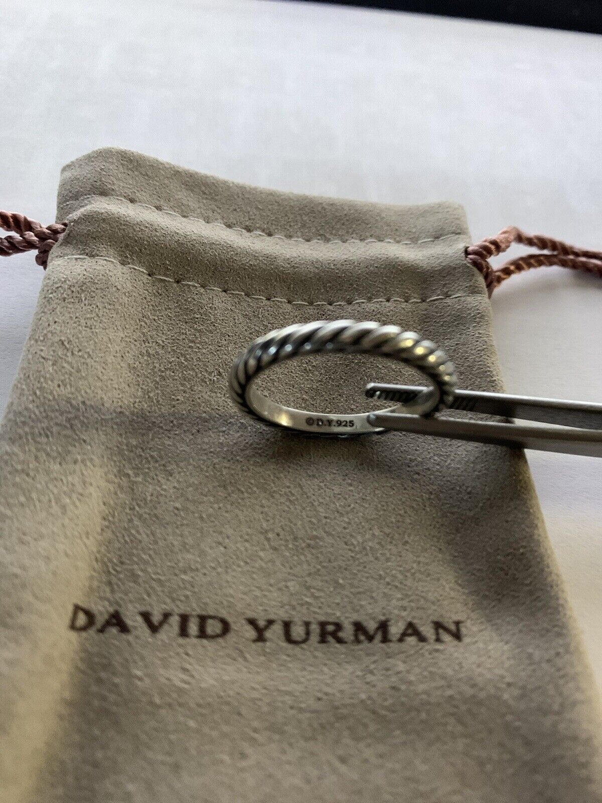 David Yurman Sterling Silver 3MM  Classic Cable R… - image 1