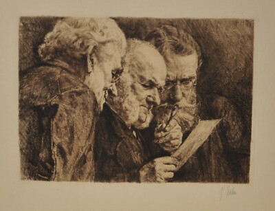 Peter Halm - Peter von Halm / Hand Signed / Etching /7