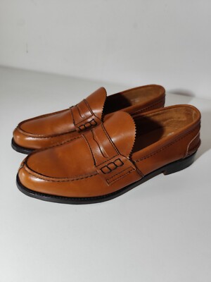 Saxone Arran Men s Loafers US 11 UK 10 Brown Leather Goodyear Welted Britain