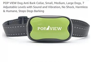 pop view barking control collar