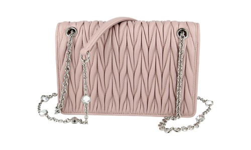 MIU MIU by PRADA MATELASSE CRYSTAL BANDOLERA BOLSO DE MANO 1BP065 - Imagen 6 de 11