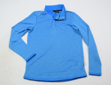 Under Armour Golf Storm Sweater Mens S Blue Long Sleeve Fleece Pullover Snap