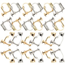 12 Pairs Earring Converters Pierced To Clip on Earring Backs of Exquisite