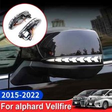 For Toyota Alphard Vellfire Rearview Mirror Dynamic Light Luminous Turn Signal