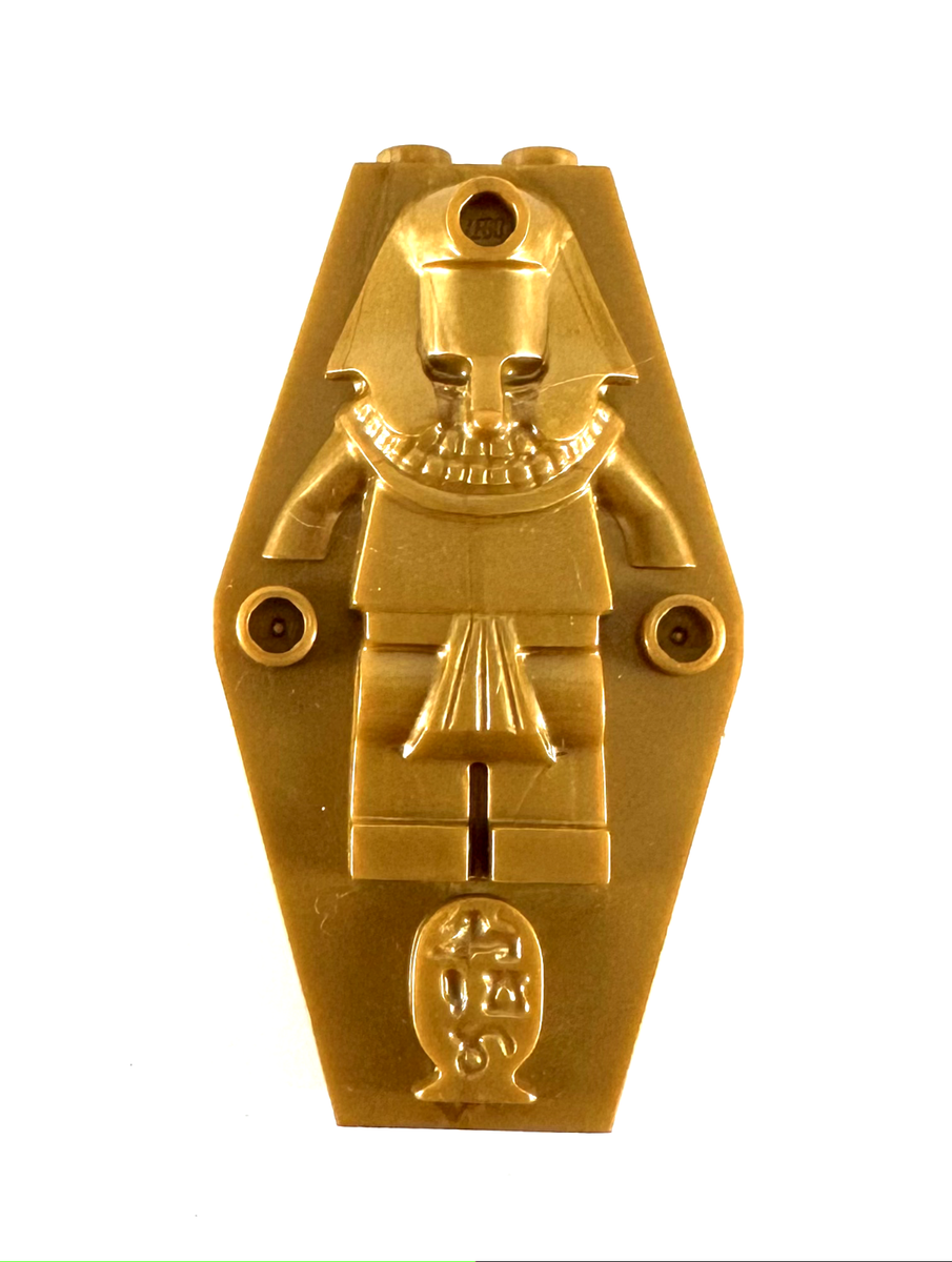 LEGO Mummy Sarcophagus Coffin Tomb Lid Pearl Gold 30164 Set 7327