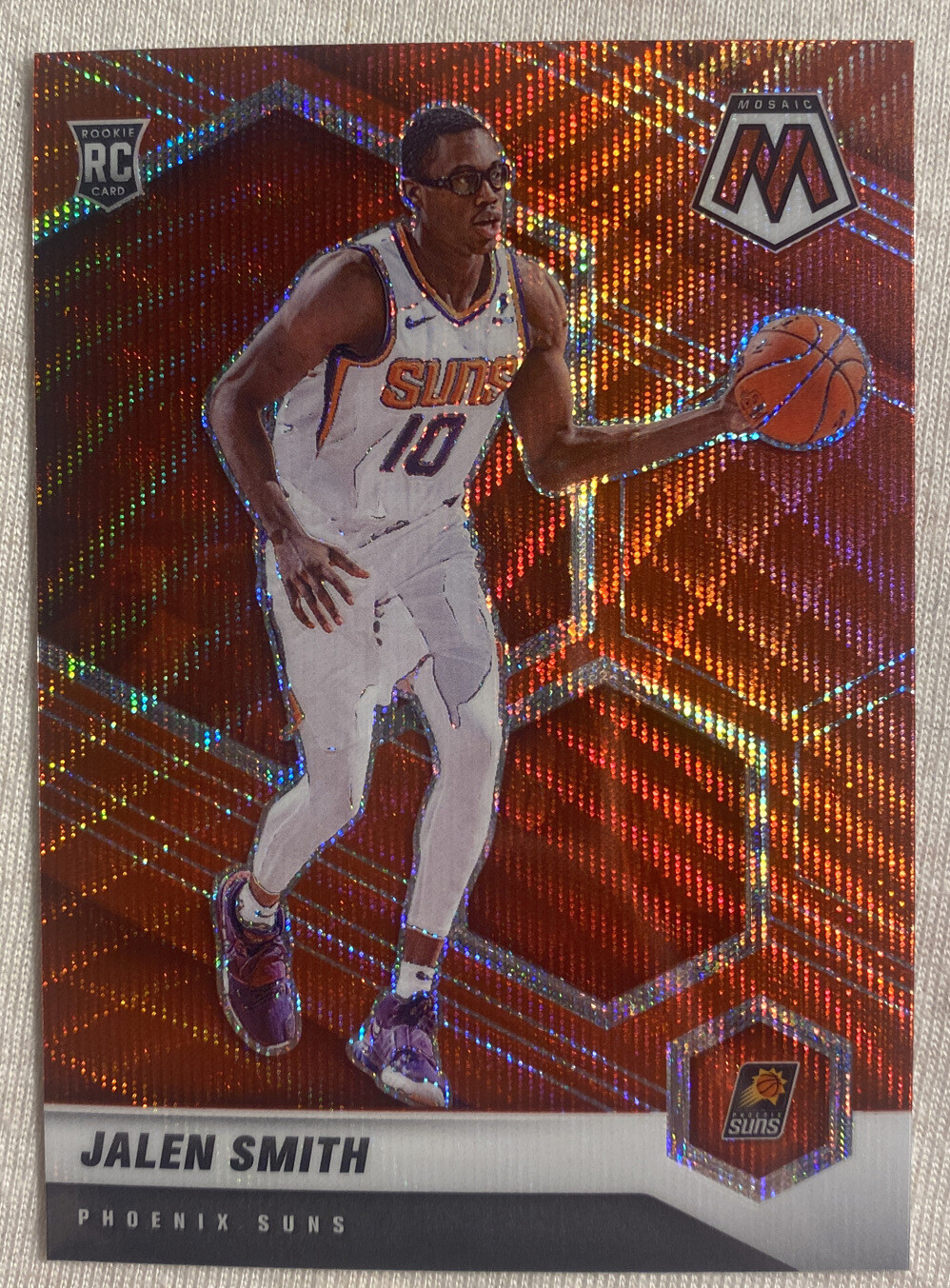 2020-21 Panini Mosaic Jalen Smith RC Red Wave Suns #228 TMall Exclusive