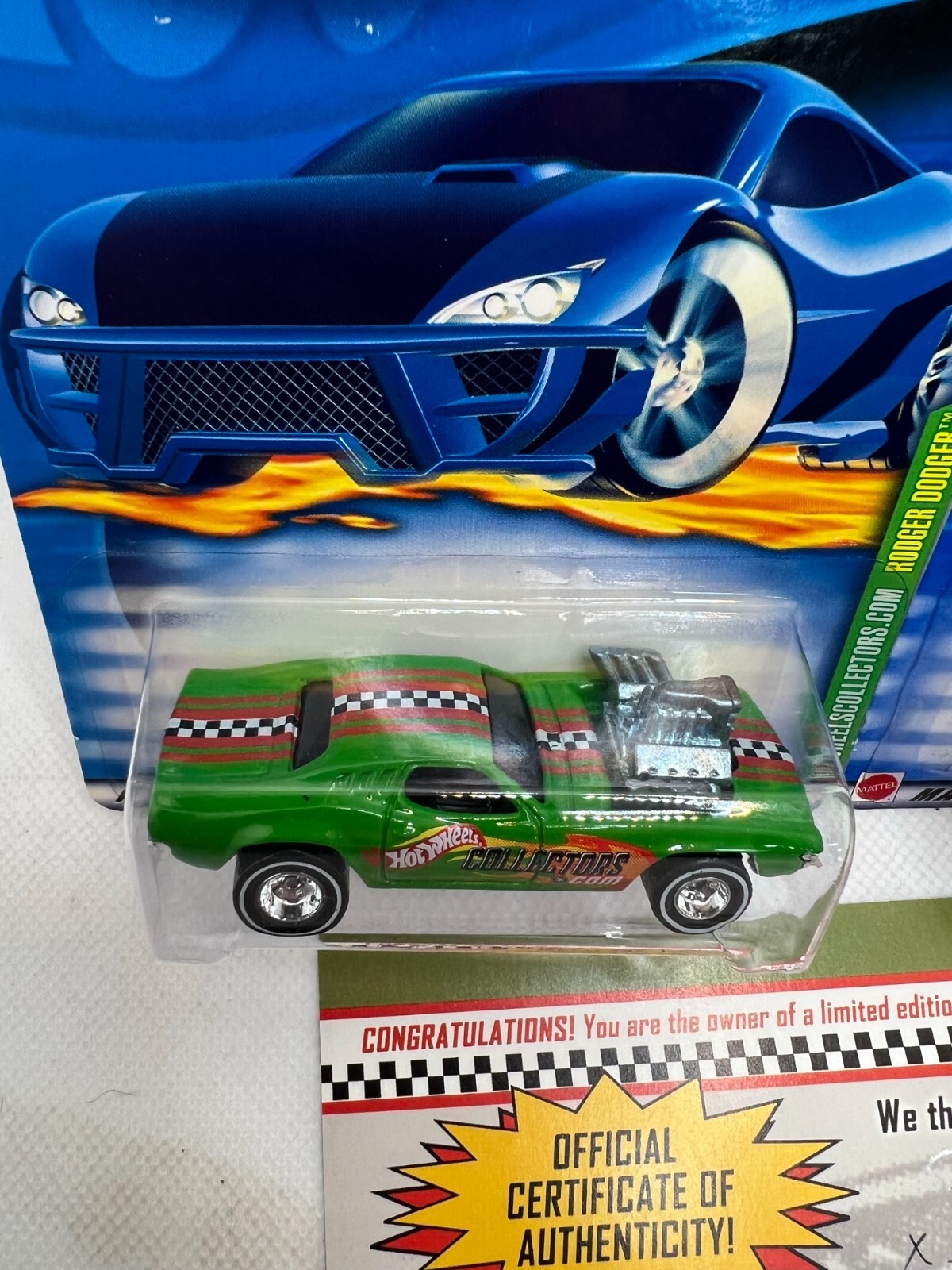 Hot Wheels RLC HWC 2002 APOLOGY "GREEN" RODGER DODGER VHTF RARE 1/1500