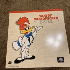 WOODY WOODPECKER Vols One & Two LASERDISC Collector's Edition Beautiful Disc