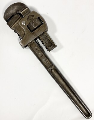 Vtg Stillson Walworth #14 Pipe Monkey Wrench Adjustable Heavy Duty Antique USA