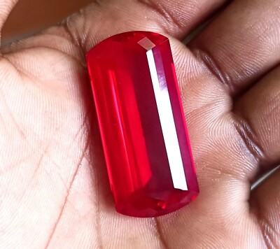 Natural Flawless Mozambique Blood Red Ruby Fancy Loose Cut Gemstone 100 Ct