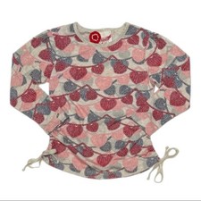 Image of NWT Sz 12 Paper Wings Knitted Heart Garland Drawstring Tee Shirt Top Shirt