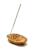 Handgefertigte RäUcherschale Olivenholz Oval 16 Cm Hochwertig Elegant Modern