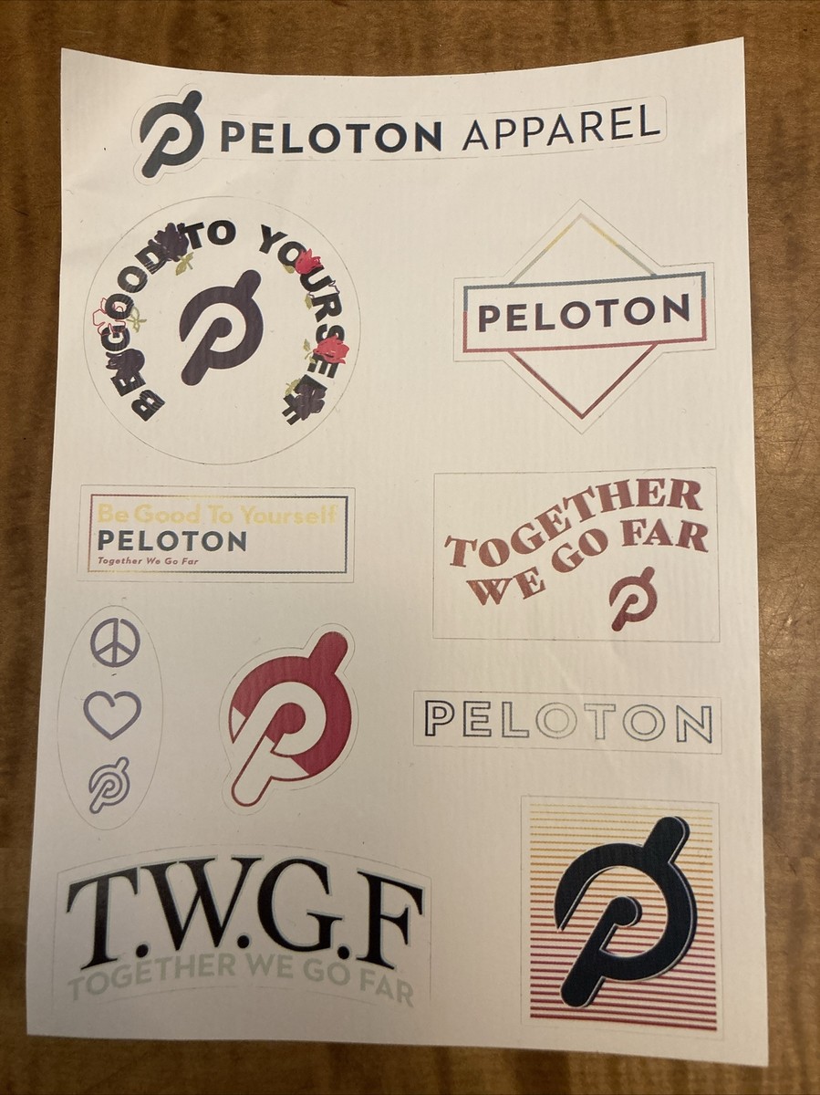 PELOTON Boutique Sticker Sheet Callie Gullickson Card Bike Cycle