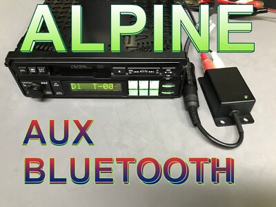 AUX BLUETOOTH FOR VINTAGE CAR RADIO ALPINE 7288_7294_7390_7618_7909L