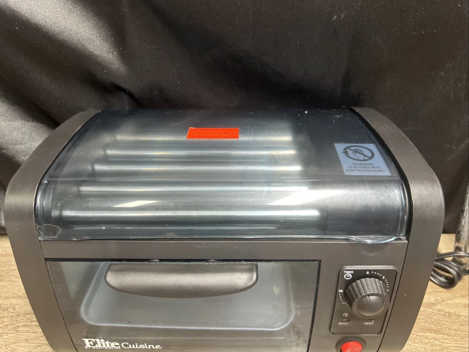 Horno tostador Elite Cuisine Hot Dog, temporizador de 30 minutos, negro EHD-051B Maxi Matic Foto 2 de 4