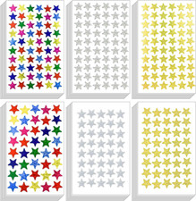 3000 Count Foil Star Stickers for Kids Reward 60 Sheets Small Self-Adhesive Shin