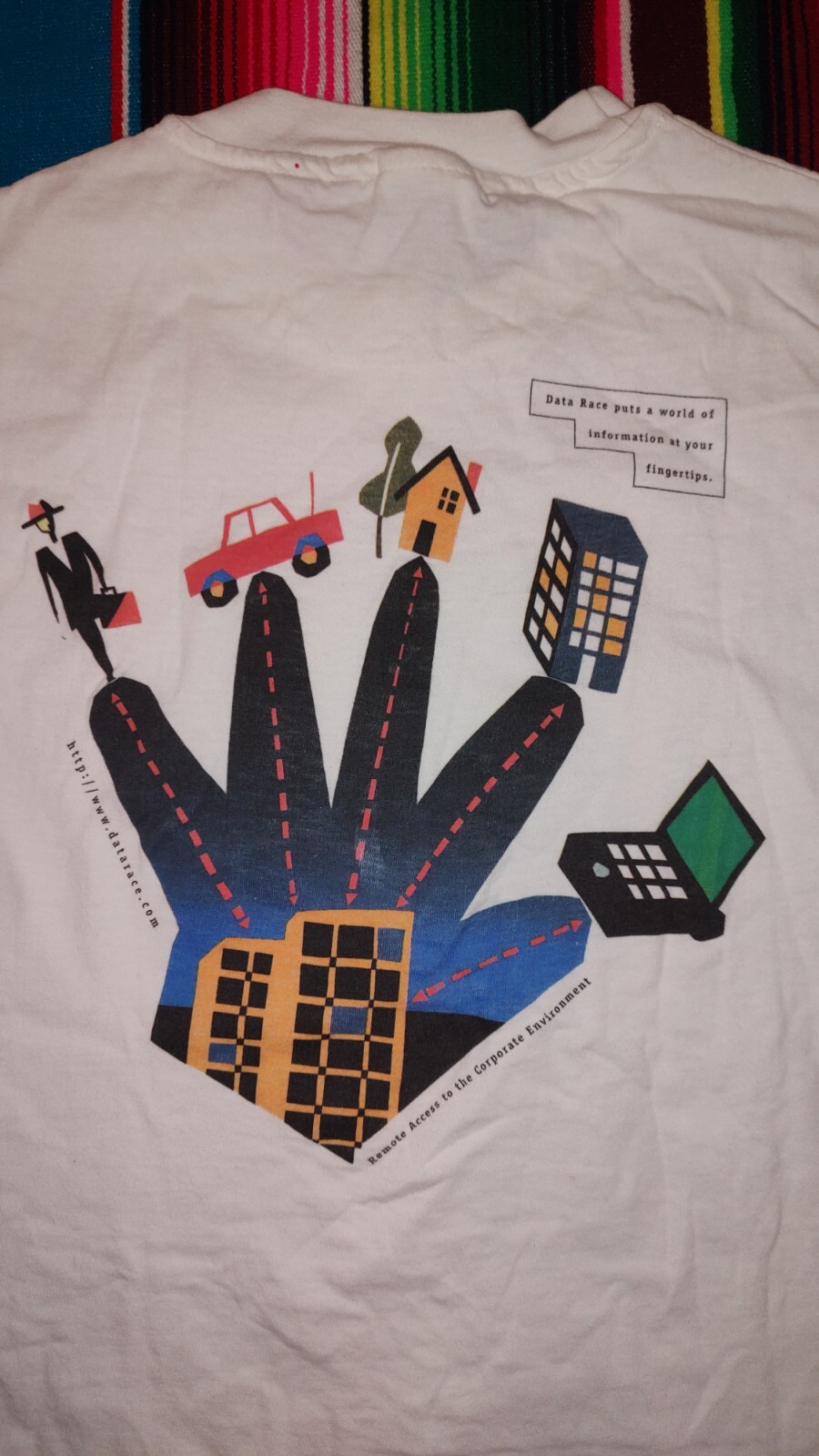 Vtg Future Proof Network Data Race Crew neck Shor… - image 12