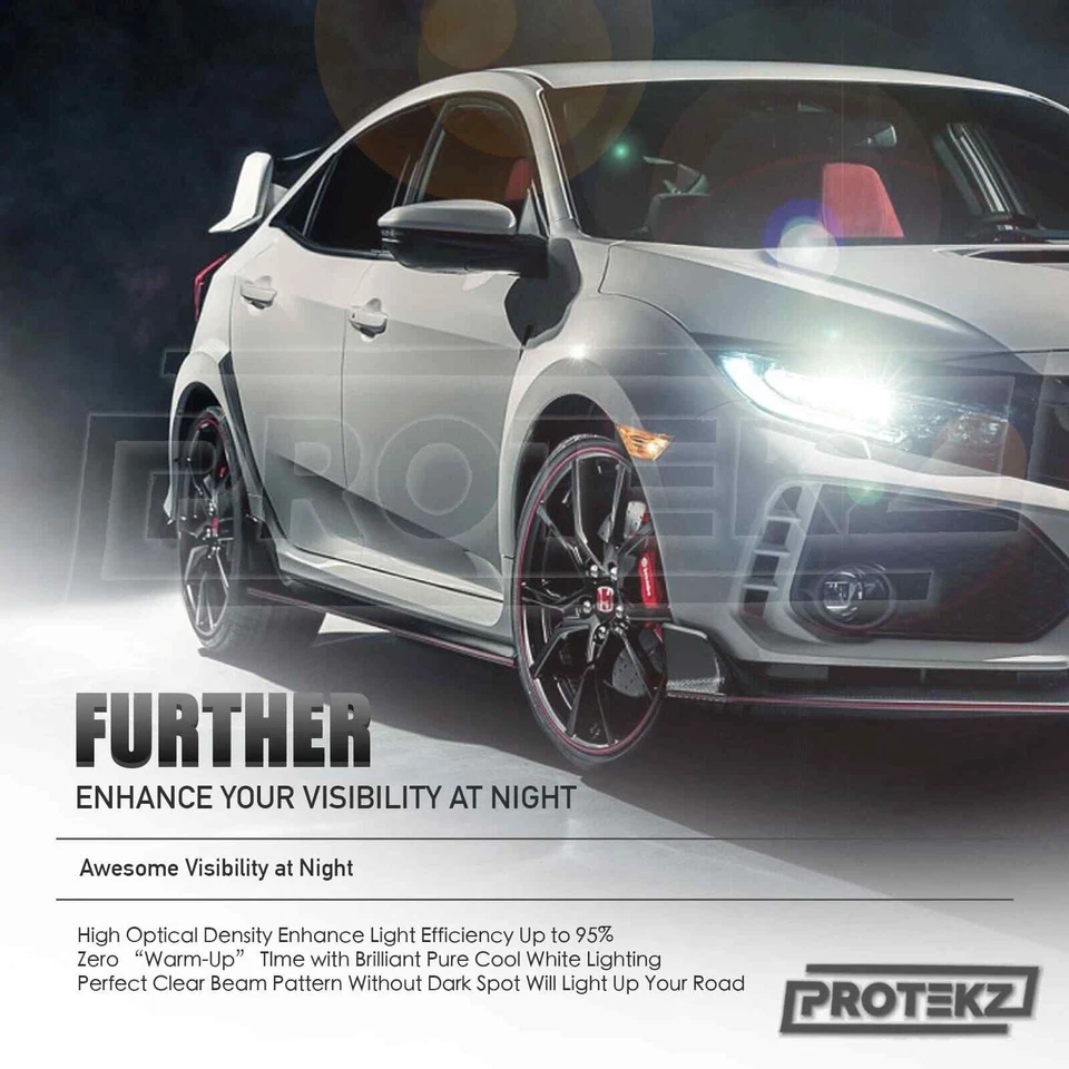 9003 H4 HB2 LED 车头灯套件 6000K 适用于 2005 - 2013 现代 TUCSON 高低灯泡 — 第 4/4 张图片