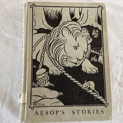 Aesop's Stories Pleasure Reading Book 1951 Animal Fables Illustrated Dolch HC