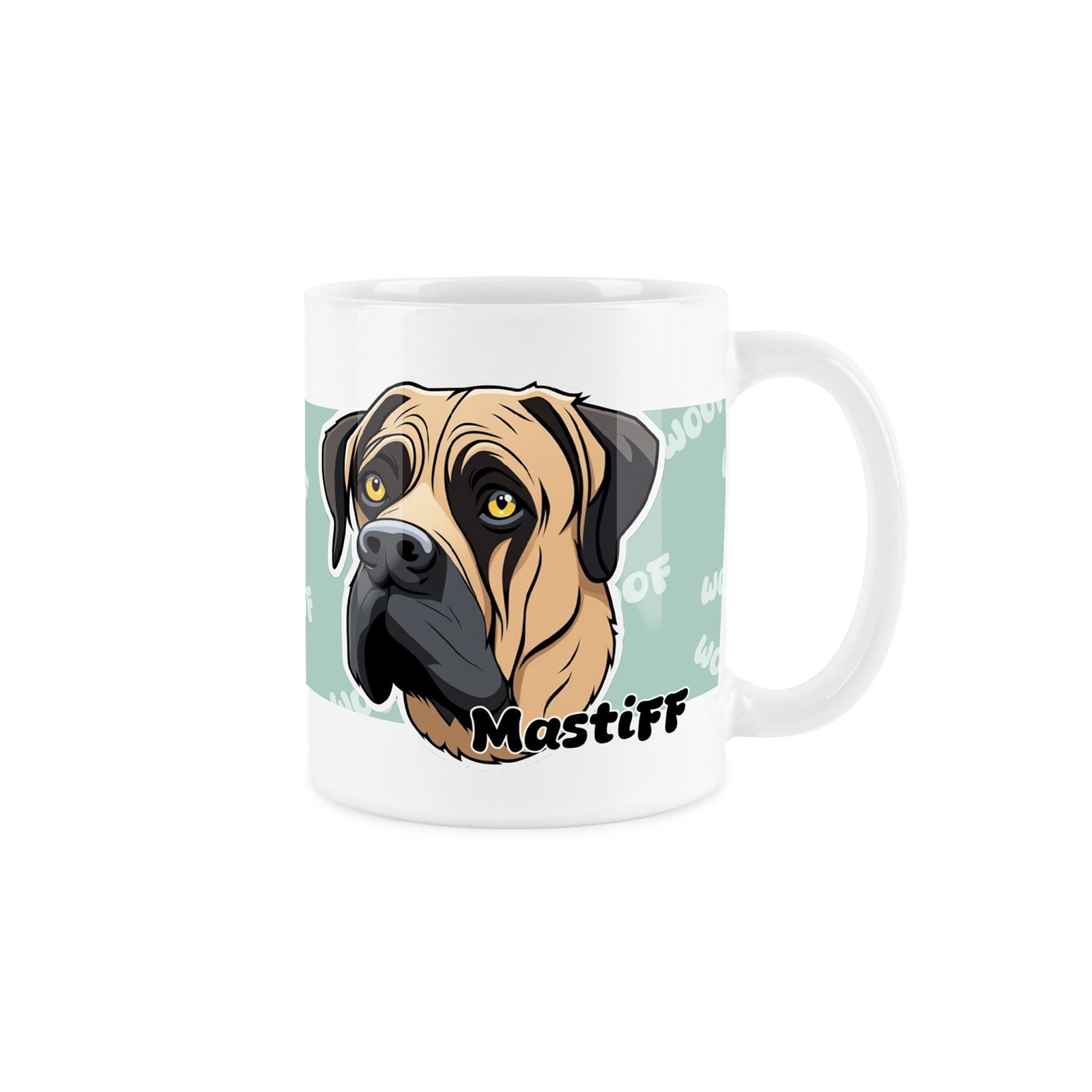 Mastiff Mug - Cartoon Dogs Ceramic Tea/Coffee Gift Cup