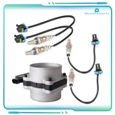For 2000 Chevy C2500 C3500 4pcs Oxygen o2 02 Sensor + Mass Airflow MAF Sensor