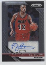 2018-19 Panini Prizm Signatures PJ Brown #S-PJB Auto no9